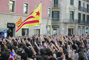 испания, каталония, массовые беспорядки